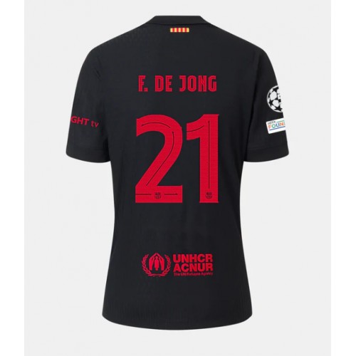 Fotballdrakt Herre Barcelona Frenkie de Jong #21 Bortedrakt 2024-25 Kortermet